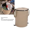 thumbnail image 4 of Camping Trash Can, 10 Gallons Large Capacity Recycle Bin 600D Oxford Cloth Pop Up Utility Container with Lid Foldable Reusable Yard Waste Bag Garbage Can for Camping Picnic Garden, 4 of 7