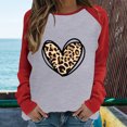 thumbnail image 2 of T-shirts Amusants pour Femmes, Imprimé d'Hiver, Manches Longues, Col Rond, Mignon, 2 of 6