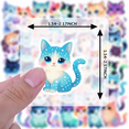 thumbnail image 4 of 35pcs Cute Stickers Cat Stationery Stickers Kids Stickers Toy DIY Stickers for Laptops Notebooks Suitcases, 4 of 5