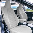thumbnail image 5 of FH Group Neoprene Waterproof Custom Fit Car Seat Covers for 2017-2024 Tesla Model 3 Solid Gray Front Seats, 5 of 5