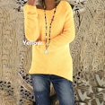 thumbnail image 2 of Chandails pour Femmes Unis Coupe Ample Blouse Légère Confortable Hauts Automne Hiver Manches Longues Hauts Décontractés Col Rond Chandail Hauts Noir P, 2 of 4