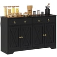 thumbnail image 1 of HOMCOM Sideboard Buffet Cabinet, Kitchen Cabinet with Drawers, Black, 1 of 10