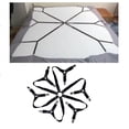 thumbnail image 3 of Porte-draps Réglable Porte-Draps Garde-Draps Housse de Matelas Noir, 3 of 8