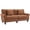 Brown, variant on HOMCOM Modern 3-Seater Sofa Corduroy Sofa Couch with Rolled Armrests Grey