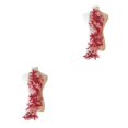 thumbnail image 1 of relayinert Magnifique Patch d'Applique en Dentelle Florale pour Robe de Mariage Unique Robe de Mariage Unique Applique en Dentelle Rouge Vin 2ensemble, 1 of 6