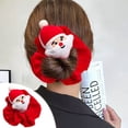 thumbnail image 4 of Meitianfacai Christmas Christmas Tree Santa Claus Plush Elastic Hair Rope Cute Doll Hair Accessories Head Rope, 4 of 5