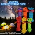 thumbnail image 3 of Yhmxh Camping Essentials Travel Essentials Camping Gear Outdoor Camping Tent Rope 4mm Thick Reflective Rope Draw Rope 2 Meters Wind Rope Tent Rope, 3 of 6