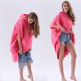 thumbnail image 2 of ZheElen Fiber Quick Drying Surfing Poncho Lightweight With Protection Fashionable Style For Adults pink, 2 of 6