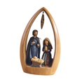 thumbnail image 4 of jifeng Nativity Scene Figurine Christmas Desktop Statue Religious Gift Gift Jesus Birth Brown, 4 of 9