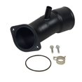 thumbnail image 2 of BD Diesel 1045630 Turbocharger Intercooler Pipe  3-1/2 Inch Diameter; Powder Coated; Black; Stainless Steel; With Two M8-1.25 X 30 Millimeter Flange Bolt And O-Ring, 2 of 5