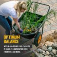thumbnail image 3 of Polar Trailer Cub Cart 400lb Heavy-Duty All-Steel Utility Wheelbarrow Wagon, 3 of 10