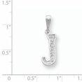 thumbnail image 2 of 925 Sterling Silver Dainty Letter J Initial Name Monogram Necklace Charm Pendant, 2 of 6