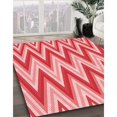 thumbnail image 3 of Ahgly Company Tapis d'Intérieur Lavables en Machine, Carré Pastel Transitionnel Rose, Carré de 4', 3 of 7