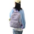 thumbnail image 3 of Bellella Boys Bookbag Multi Pockets Backpack Top Handle Waterproof Daypack Large Capacity Girls Multipurpose Zipper Kids Purple, 3 of 5