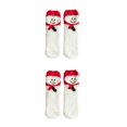thumbnail image 1 of Ruiboury Stay Dry And Comfortable With These Moisture-wicking Fluffy Socks Made Red hat snowman 2Set, 1 of 6