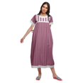 thumbnail image 4 of Moomaya Robe de Nuit Maxi pour Femmes en Coton Imprimé à Bordure Volantée, 4 of 5