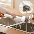 thumbnail image 4 of PpgejGEK Kitchen Long-Handled Cleaning Brush Liquid-Adding Multi-Functional Non-Stick Oil Rotary Pot Scrubber Dishwasher Safe Silicone Bristles for Sink Pans Cookware, 4 of 6