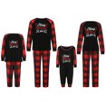 thumbnail image 2 of Wangscanis Christmas Family Pajamas with Plaid Pattern, Elastic Waist Clothing, 2 of 9