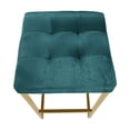 thumbnail image 2 of Modern Luxurious Counter Stool – Sleek Backless Design with Shiny Gold Legs, Upholstered Seat, Perfect Blend of Style and Comfort for Kitchens and Bars, 2 of 4