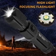 thumbnail image 2 of Rechargeable Tactical Flashlight LED Flashlight 3000 Lumen 3 Modes Zoomable Waterproof with Rechargeable Battery Handheld Flashlight for Camping Hiking Biking Outdoor Activity, 2 of 11