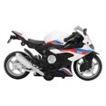 thumbnail image 1 of Alloy Motorcycle Model Toy, High Simulation Kids Motorcycle Toy Sound Effect Lighting Pull Back  for Display Green,Blue,White, 1 of 7