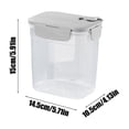 thumbnail image 3 of Chmadoxn Kitchen Gadgets, Kitchen Accessories, Kitchen Snacks Sealed Jar Large Capacity Plastic Humidity Proof Transparent Storage Jar Dry Goods Organizer Storage Kitchen Sealing Jars, 3 of 7