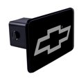 thumbnail image 1 of Chevy Bowtie Silver 3D Polyurethane Domed Plastic Trailer Hitch Cover 2" Receiver, 1 of 4