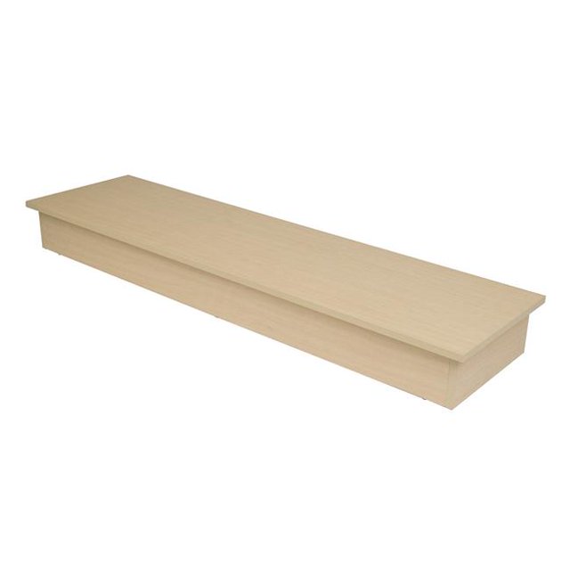Econoco WD5214-MP Wood Platform Bases for Glass Cubbies, Maple Melamine