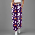 thumbnail image 2 of Nouveau Pantalon Décontracté Mode Impression 3D pour Femmes Taille Haute à Cordon, 2 of 4
