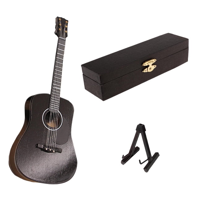 lionlar Handcrafted Electric Guitar Model 1:6 Scale Living Room Mini Dollhouse Decor