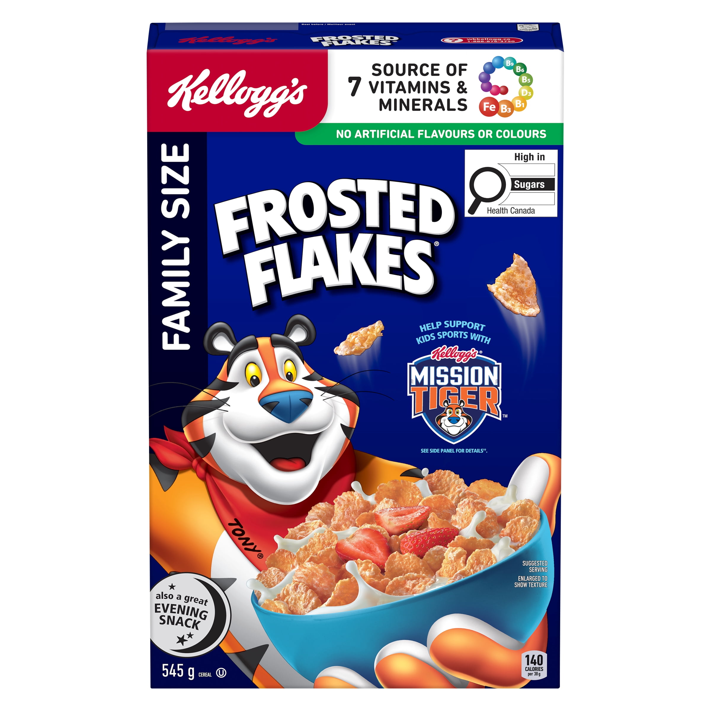 Kellogg's Frosted Flakes® Cereal 545g- crispy flakes