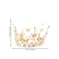 thumbnail image 2 of 2 Pcs Cake Crowns Birthday Cake Crown Adorns Cake Topper Cake Crown Decorations, 2 of 8