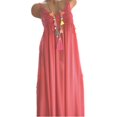 thumbnail image 2 of Robe à Manches Longues pour Femmes Mode Sans Manches Été à Franges Coton Robe Longue Mode Robe d'Été Longue Robe d'Été pour Femmes Robe d'Été pour Femmes avec Manches, 2 of 7