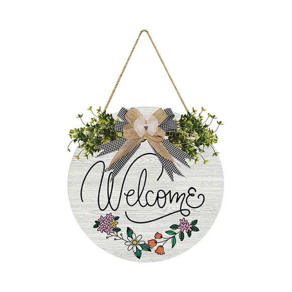 Crochet de Bienvenue 3D Amusant Panneau de Bienvenue Déco Extérieure pour la Maison 11,8 Po, Crochet de Porte Panneau de Bienvenue Déco Maison Mots Amusants Crochet de Porte
