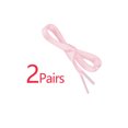 thumbnail image 3 of INSPIRE CHIC Unisex Solid Color Flat 0.4'' Wide Ribbon Shoelaces 2 Pairs 110cm/43.3" Pink, 3 of 6
