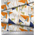 thumbnail image 3 of Soimoi Cotton Duck Fabric Dot,Branches & Triangle Geometric Decor Fabric Printed Yard 56 Inch Wide, 3 of 3