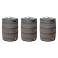 thumbnail image 1 of Good Ideas Rain Wizard 50 Gallon Plastic Rain Barrel with Brass Spigot (3 Pack), 1 of 11
