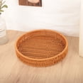 thumbnail image 4 of EGNMCR Plastic Imitation Vines Woven Basket Storage Basket Fruit And Vegetable Storage Basket Snack And Candy Tray Bread Basket Multi Functional Storage Tray Plastics storage basket, 4 of 7