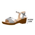 thumbnail image 4 of LSLJS Sandales Compensées d'Été à Bout Ouvert avec Boucle, Sandales à Plateforme pour Femmes, Pantoufles pour Femmes, 4 of 9
