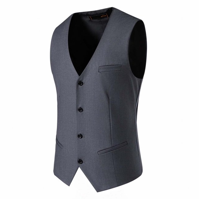 BOBOGOJP Blazer for Men Two Button Blazer Working Buttonholes Suit Jacket (Gray,M)