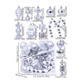 thumbnail image 3 of TopLLC 32 Pcs Christmas Tree Hanging Ornaments Set, Pre-Tied Shatterproof Plastic Assorted Baubles with Rope, Glitter Xmas Tree Decorative Pendants Christmas Decorations for Party Holiday Wedding, 3 of 6