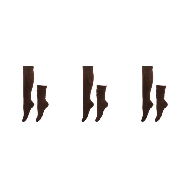 mmirethe 2piece Embrace Active Lifestyle With Polyester Made Slouch Socks Breathable Coffee 3Set