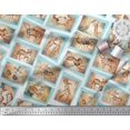 thumbnail image 3 of Soimoi Tissu Modal Satin Signe du Zodiaque Patchwork Tissu Imprimé 1 Yard 42 Pouces de Large, 3 of 3