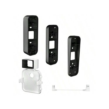 HOLACA Support d'Angle Réglable en Coin (15/30/45 Degrés) et Kit de Combinaison de Support en Coin à 5 Degrés, Module Synchronisé Support à 2 Prises pour Sonnette Vidéo Clignotante