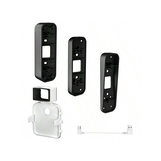 HOLACA Corner Adjustable Angle Mount (15/30/45 Degrees) And 5 Degrees Wedge Mount Combination Kit,Sync Module 2 Outlet Mount For Blink Video Doorbell,