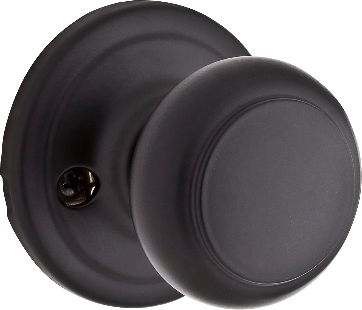 Troy Matte Front Door Knob with Lock and Key Exterior/Interior Door Handles with Lock Keyed Entry Door Knobs for Front Door Bedroom Bathroom & Office Traditional Home Décor