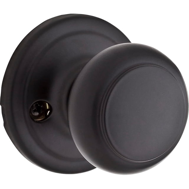 Troy Matte Front Door Knob with Lock and Key Exterior/Interior Door Handles with Lock Keyed Entry Door Knobs for Front Door Bedroom Bathroom & Office Traditional Home Décor
