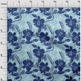 thumbnail image 3 of oneOone Viscose Chiffon Navy Blue Fabric Asian Floral Sewing Craft Projects Fabric Prints By Yard 42 Inch Wide, 3 of 4