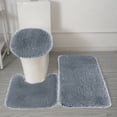 thumbnail image 1 of weibbin 3 Pcs Bathroom Rugs - Solid Color, Universal Soft Comfortable, Water Absorption, Non-Slip, Thick, Machine Washable, Easier to Dry for Bath Floor Mats, 1 of 8