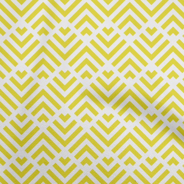 oneOone Viscose Chiffon Lime Fabric Geometric Craft Projects Decor Fabric Printed By The Yard 42 Inch Wide